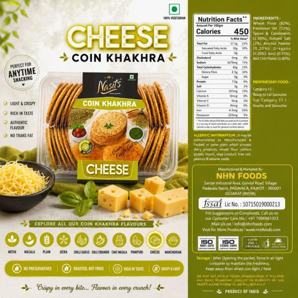 Cheese Coin Khakhra