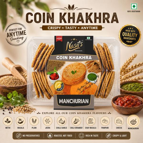 Manchurian Coin Khakhra