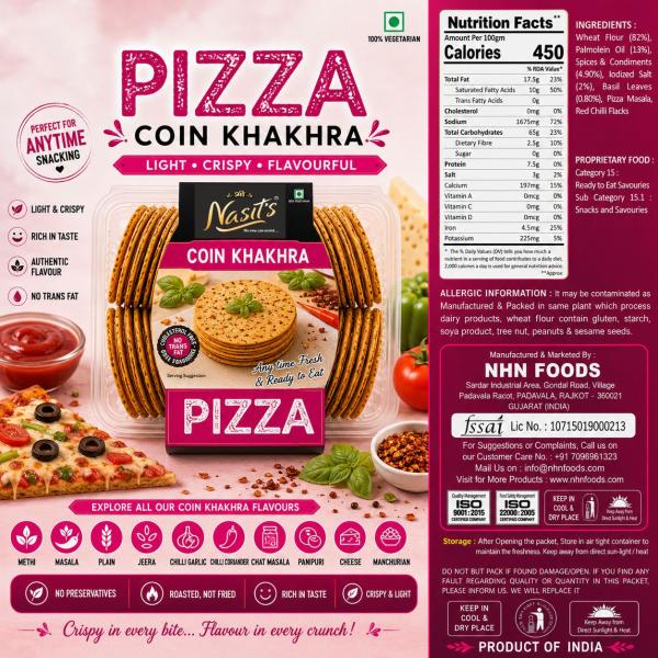 Pizza Coin Khakhra