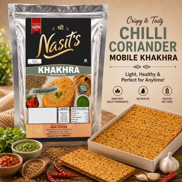 Chilli Coriander Mobile Khakhra